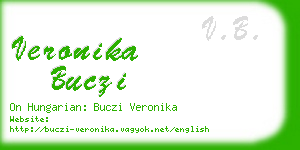 veronika buczi business card